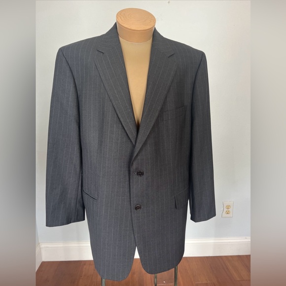 Brooks Brothers 346 Blazer Mens 45R Gray Wool Blend Suit Jacket‎ Coat Set